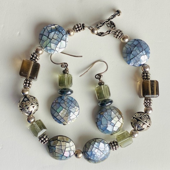 Set - Artisan Bracelet & Matching Earrings - Picture 1 of 2